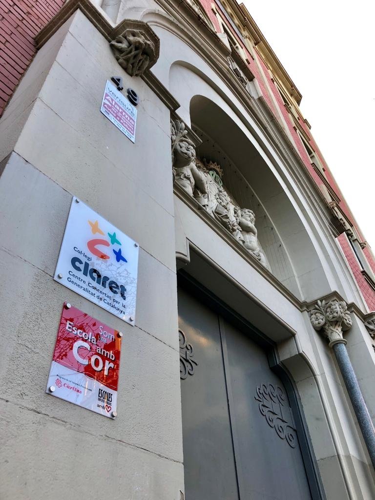 Exterior col·legi Claret de Barcelona. Exterior col·legi Claret de Barcelona.