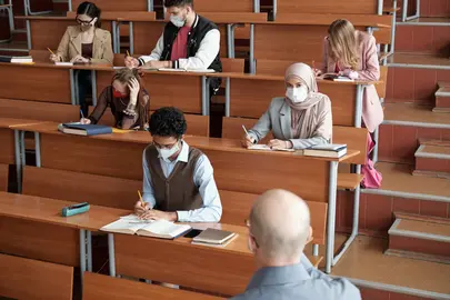 Estudiants de batxillerat a la PAU 2020.