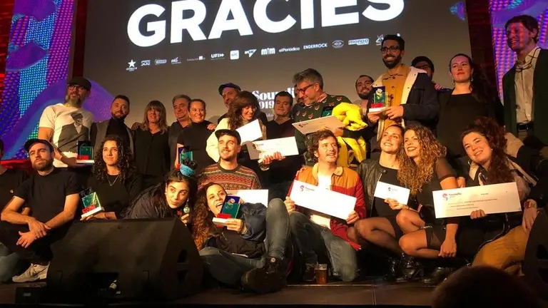Los ganadores de los premios Soundie 2019. // DOBLECHECK