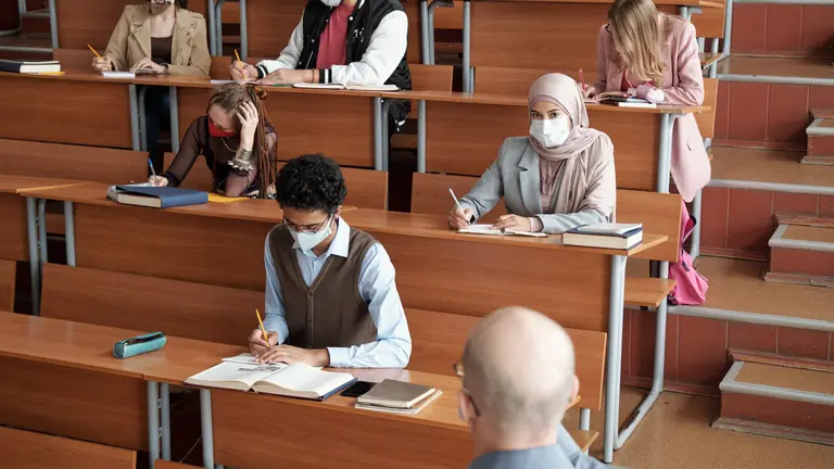 Estudiants de batxillerat a la PAU 2020.