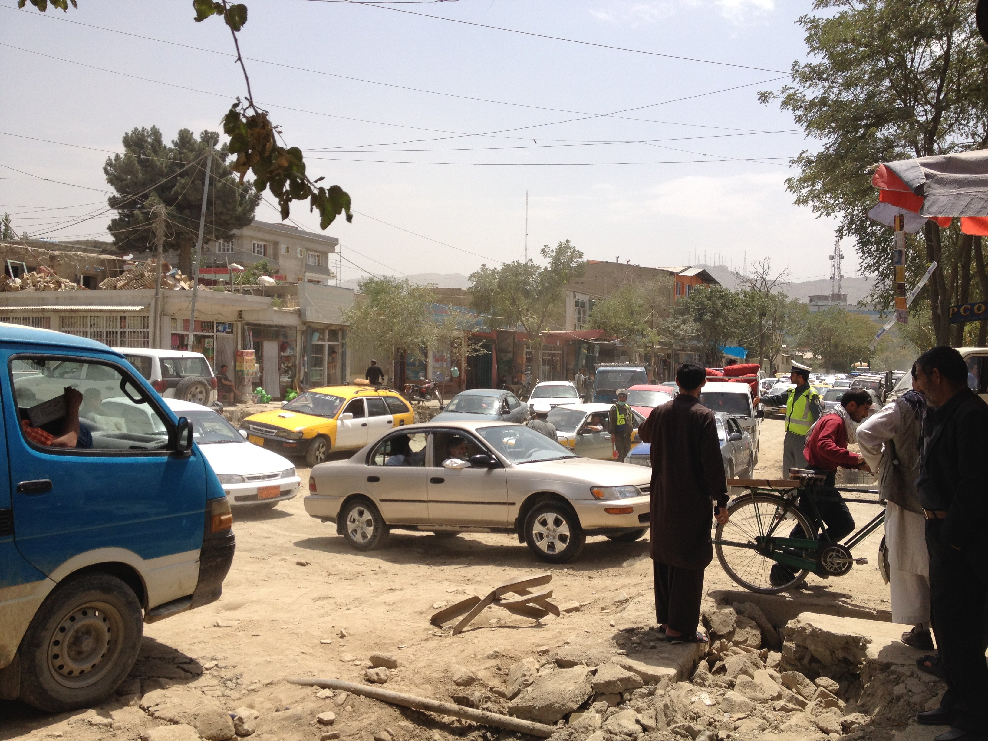 Una calle de Kabul