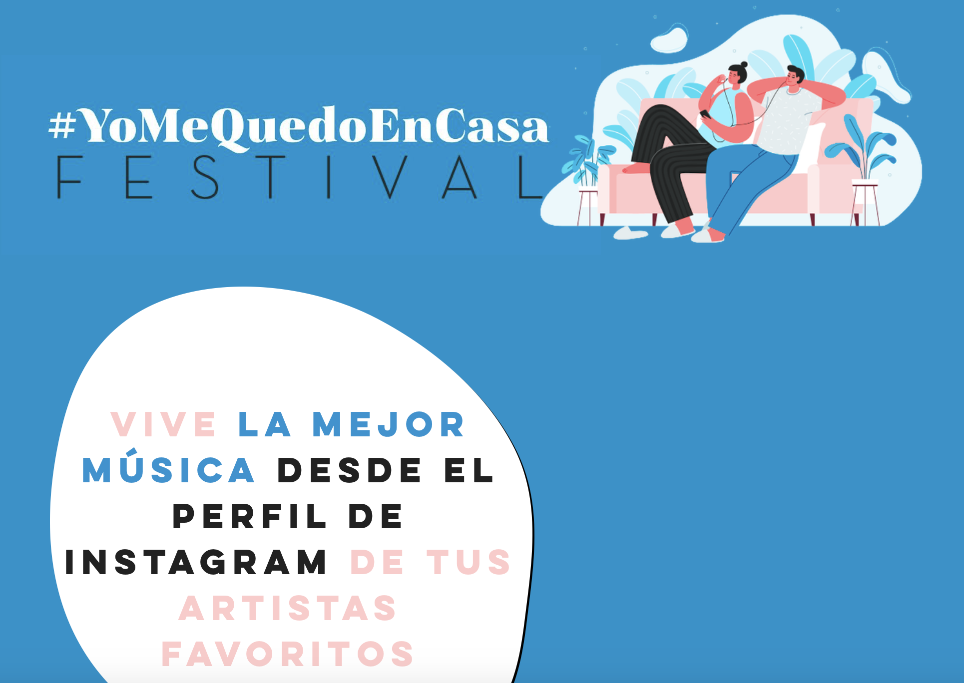 Cartel de #yomequedoencasa Festival. // Fuente: Web Oficial Festival