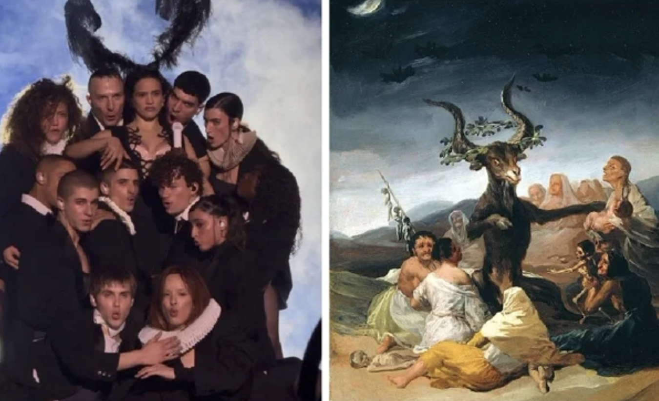 Homenaje al 'El Aquelarre' de Goya. Fuente: ABC